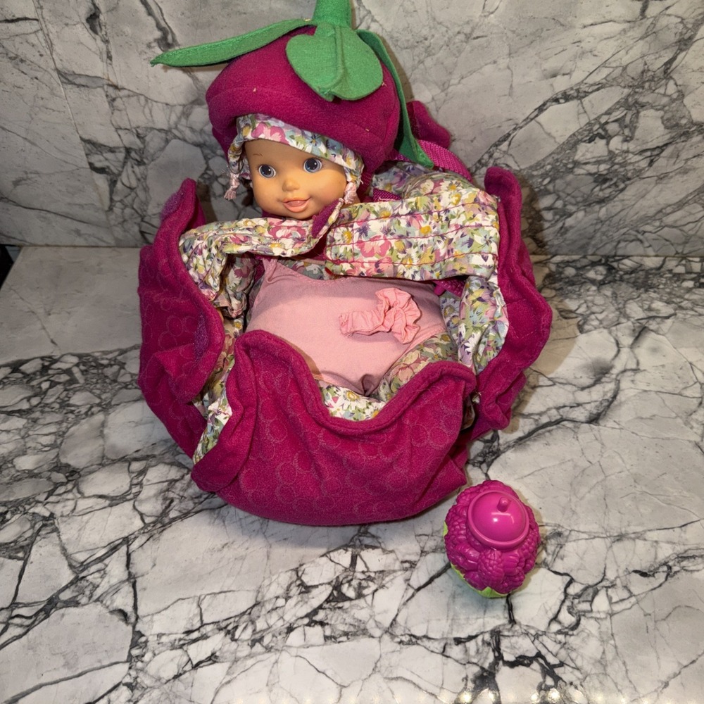 VTG Kinder Babies Rita Rapsberry Doll Accessories 90s